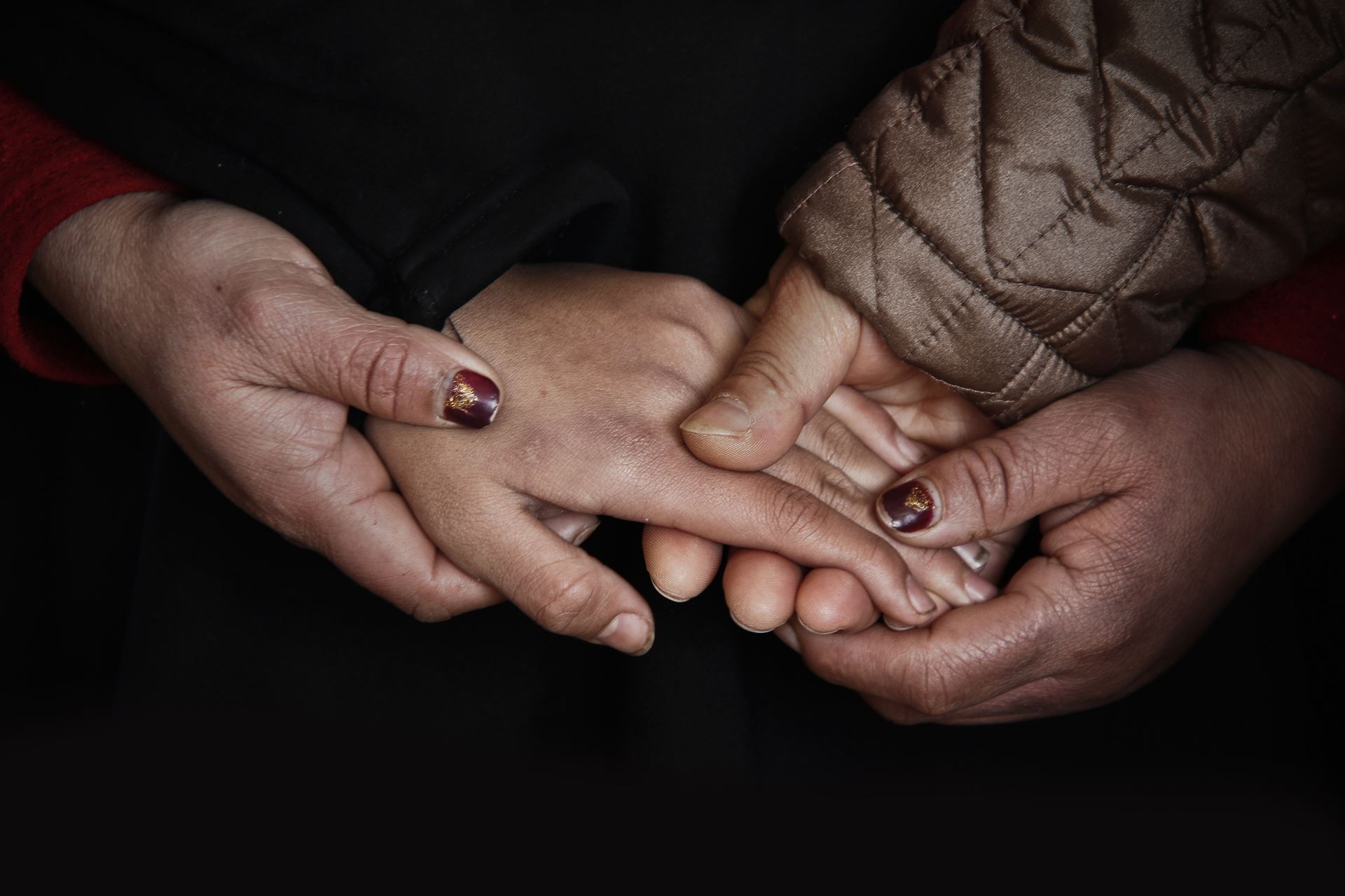 a close up of a hand